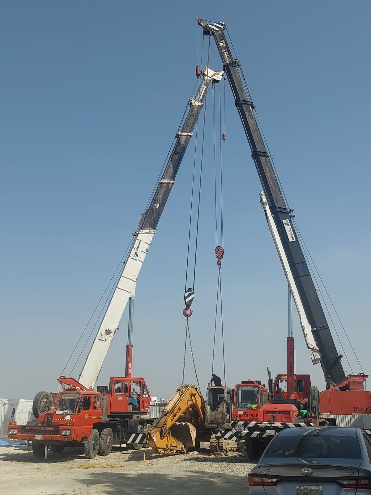 Cranes at port